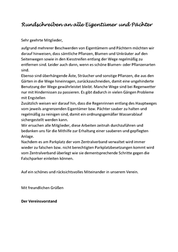 Rundschreiben Juni 2026